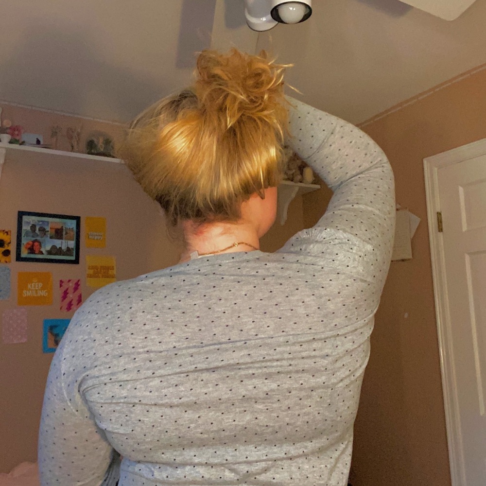 Grey Poka Dot Longsleeved shirt